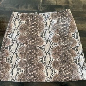 Forever 21 snakeskin skirt